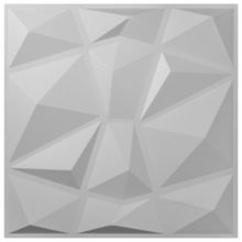 13 Pack 19.7x19.7Inches Diamond White 3D PVC Wave Panels for Interior Wall D...