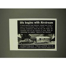 1957 Airstream Trailer Ad - Life Begins With