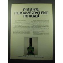 1969 Bacchus Cologne Ad - How Romans Conquered World