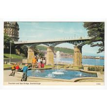Fountain and Spa Bridge Scarborough Postcard 0246