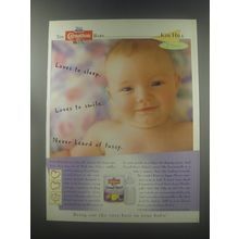1998 Carnation Good Start Formula Ad - Loves to sleep. Loves to smile.