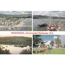 Whitianga Childrens Playground Boats New Zealand Postcard
