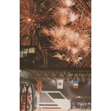 Euro Tunnel Fireworks Display Folkestone Kent Exhibition Centre Postcard