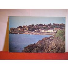 WHITE BEACH, CLEVEDON, SOMERSET used vintage postcard Plastichrome 1970 pm =