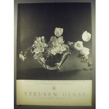 1956 Steuben Glass Oval Crystal Bowl Advertisement