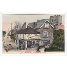 Village Post Office & Church St Margaret's-at-Cliffe Postcard Kent J B Madge