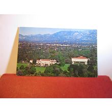 LIBRARY & ART GALLERY, SAN MARINO, CALIFORNIA USA used postcard 1972 pm =