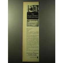 1960 American Express Credit Cards Ad - Now you can charge-it at 8000 shops