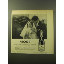 1960 Moet Champagne Advertisement - For memorable moments