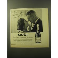 1960 Moet Champagne Advertisement