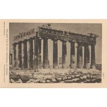 East End Of The Greek Parthenon Athens Old Architecture Postcard