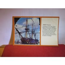 HMS VICTORY, Portmouth... used postcard by Text View 1982 pm =