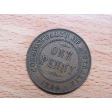 Australia 1934 1d Penny Coin