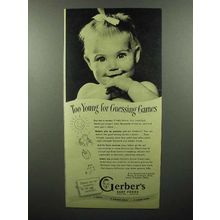 1948 Gerber's Baby Food Ad - Young for Guessing Games