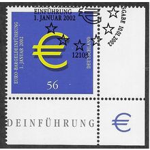 GER 2002 56c 'NEW CURRENCY' (CORNER MARGIN) FINE USED (EBID 53-928)