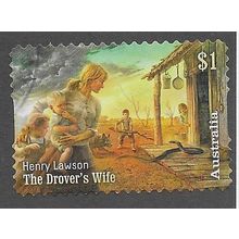 AUS 2017 $1.00 (S/A) ' HENRY LAWSON - THE DROVERS WIFE' FINE USED (EBID77-902)