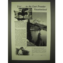 1938 Washington State Progress Commission Ad - Frontier