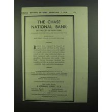1939 Chase National Bank Ad