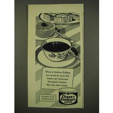 1956 Chase & Sanborn Coffee Ad - Hotels Restaurants