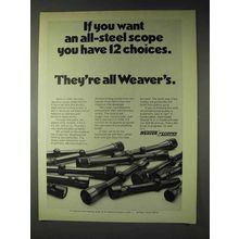 1972 Weaver Scopes Ad - If You Want All-Steel