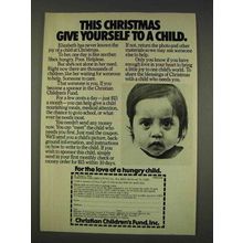 1977 Christian Children's Fund Ad - Give Yourself
