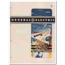 General Electric Company 1945 vintage plastic catalog design data
