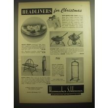 1946 Hammacher Schlemmer Advertisement - Bright Beauty Bowl, Crepe Suzette Pan