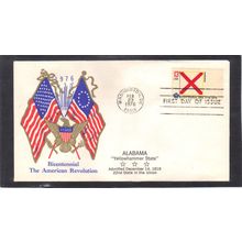 FDC Boerger Cachets 1654 13c Alabama (Cachet-U/A) CV00709
