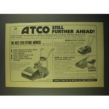 1967 Atco Petro, Electric and Riding Lawn Mowers Ad - Atco still further ahead