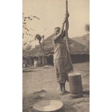 Uganda Matoki Ugandan Mast Tribe Weapons Antique Photo Postcard