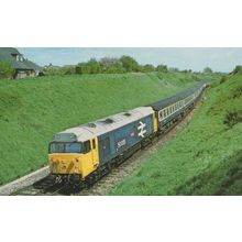 Waterloo to Exeter Class 50 50020 Train Revenge 1981 Postcard