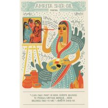 Amrita Shergil Sher-Gil Hungarian Indian Painting Artist Postcard
