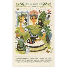Frida Kahlo Mexico Painting Mexican Portrait Artist Postcard