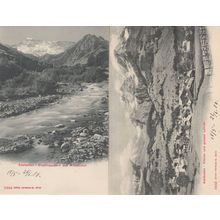 Adelboden Kleiner & Grosser Lohner 2x Switzerland Old Postcard s