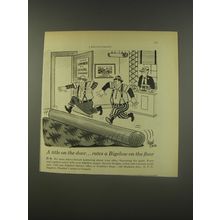 1956 Bigelow Carpet Advertisement - A title on the door