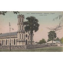 Nigeria Catholic Church Antique African Postcard