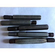 LOT 5 HANSON .3850,.3880,13/32 GO NO GO THREAD & PLUG GAUGES,36 & 56 THREAD,SB