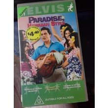 vhs video cassette elvis paradise hawaiian style