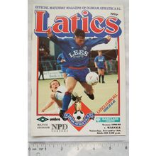 1988 programme Oldham Athletic v. Walsall