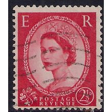 GB 1957 QE2 2 1/2d Red Wilding type 2 Wmk 165 SG 544b. ( G1465 )