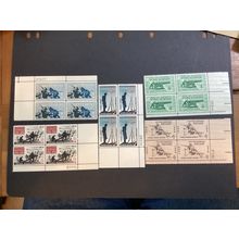 ICOLLECTZONE US Plate Blocks 1178-1182 XF NH Complete Civil War Series of five