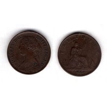 Great Britain. Victoria. Farthing 1864. dy21276