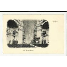 LONDON St Paul's Nave Early Postcard