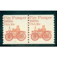 1908 20c Fire Pumper Fine MNH Dry Gum CNP Left 5 W0239