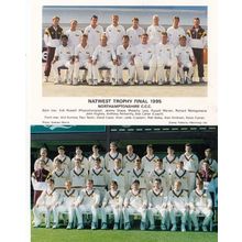 Northamptonshire Natwest Trophy Final 1995 Cricket Souvenir Postcard AND Photo