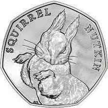 2016 Squirrel Nutkin Beatrix Potter 50p circulated