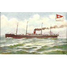 Dominion Line SS SOUTHWARK Tuck Oilette Postcard (9155)