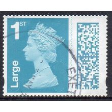 GB 2022 QEII Definitive - Marine Turquoise M22L, MAIL 1st Large Used