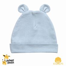 The Laughing Giraffe Baby Ears Beanie Hat[ 0-6M Blue ]
