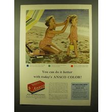 1953 Ansco Color Film Ad - You can Do It Better